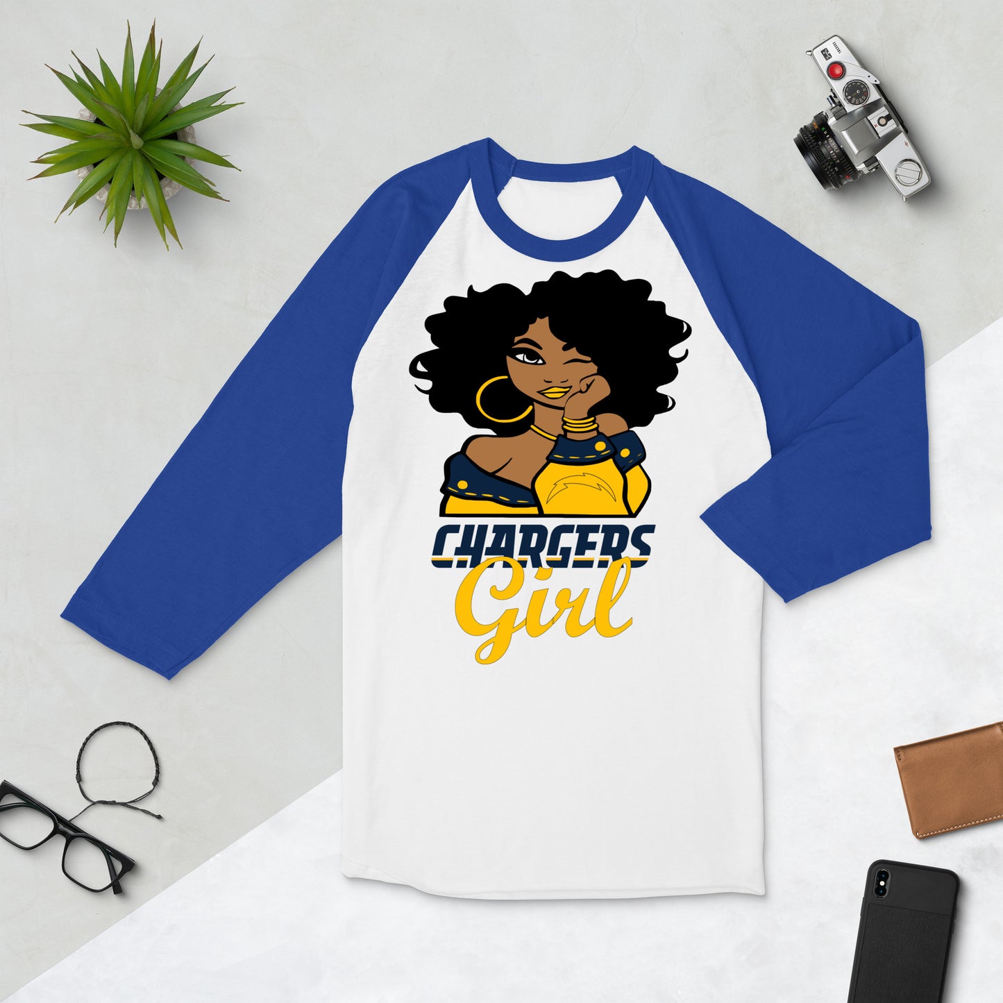 Sports Lovers 3/4 sleeve raglan shirt