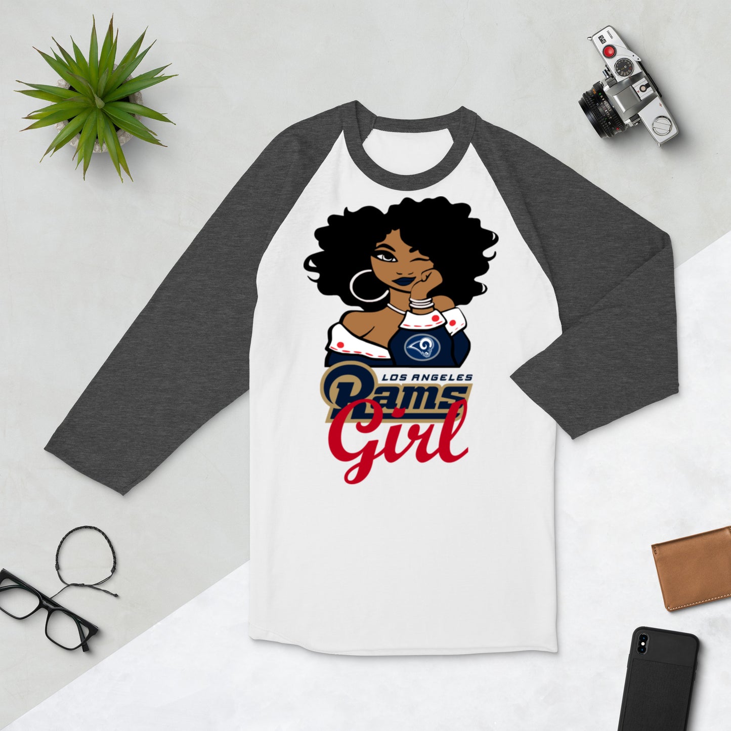 Football Sport Lover 3/4 sleeve raglan shirt