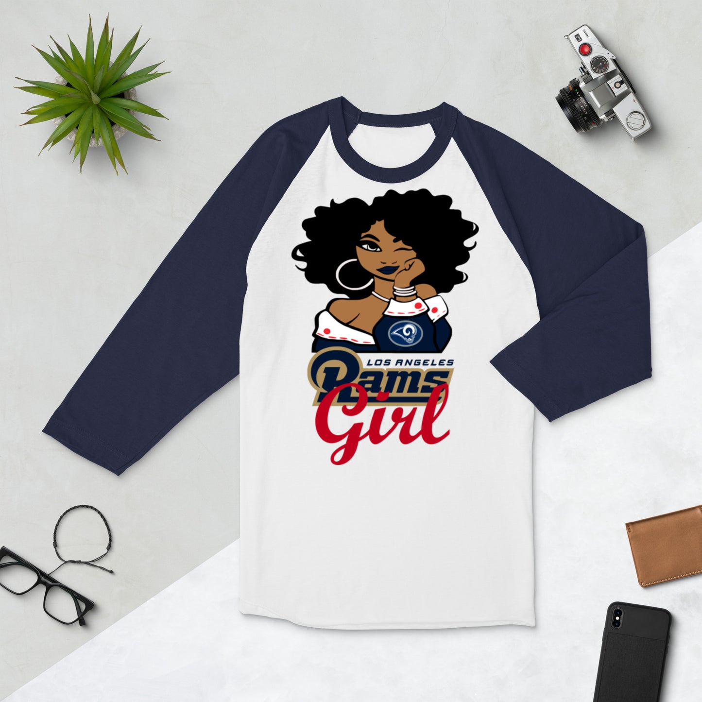 Football Sport Lover 3/4 sleeve raglan shirt