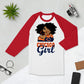 Sports Lovers 3/4 sleeve raglan shirt