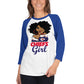 Sports Lovers 3/4 sleeve raglan shirt